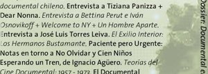 Dossier: Documental en Chile